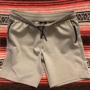 ORIGINAL DELUXE SUPPLY  Athletic Shorts Zip Pockets Size X-Large Gray